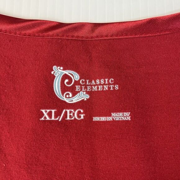 Classic Elements Red XL Top Knit Long Sleeve - Picture 3 of 8